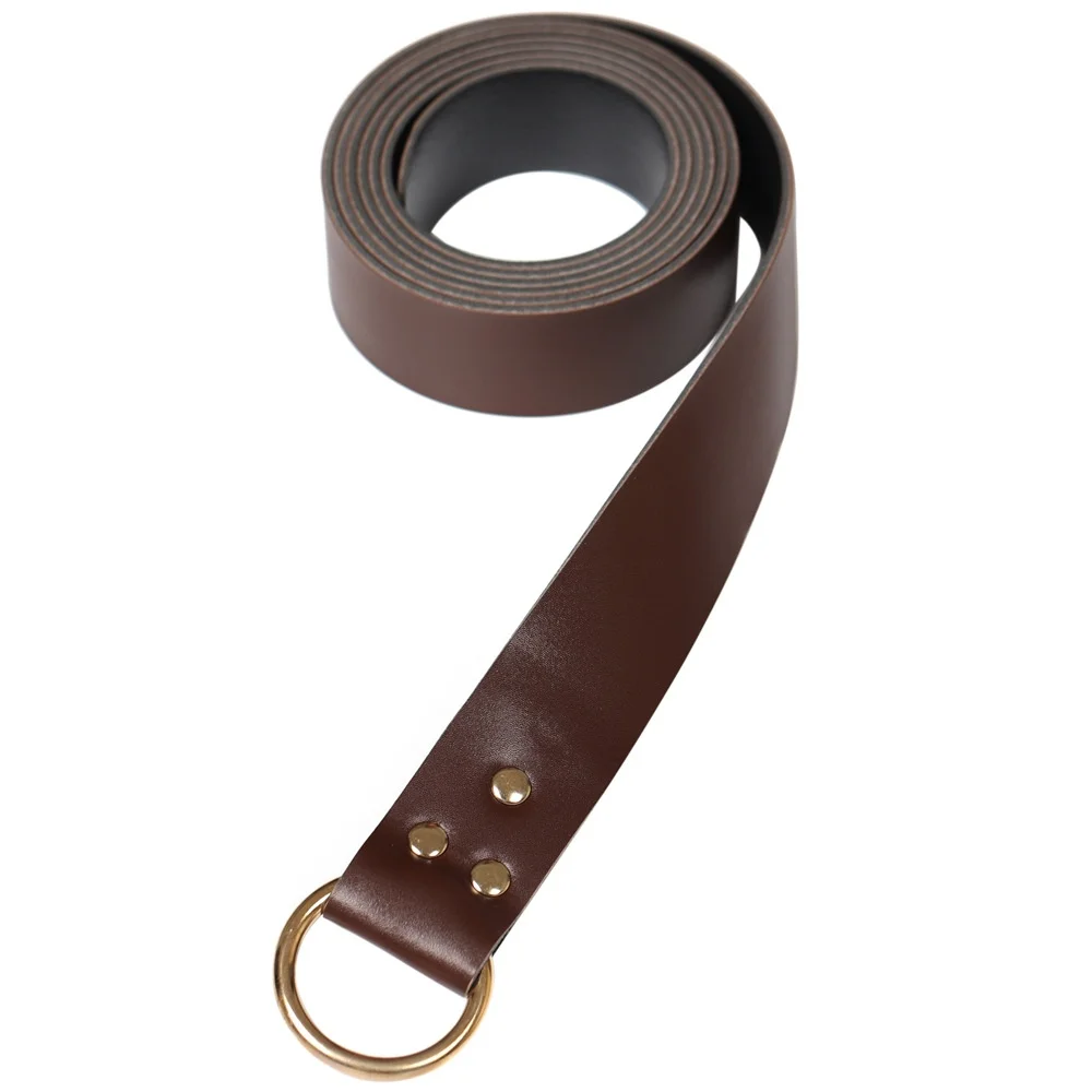5pcs Renaissance Costume Accessories Leather Belt with Fanny Pack Drawstring Coin Purse Knight Bracers Arm Guards Cosplay Props view 4