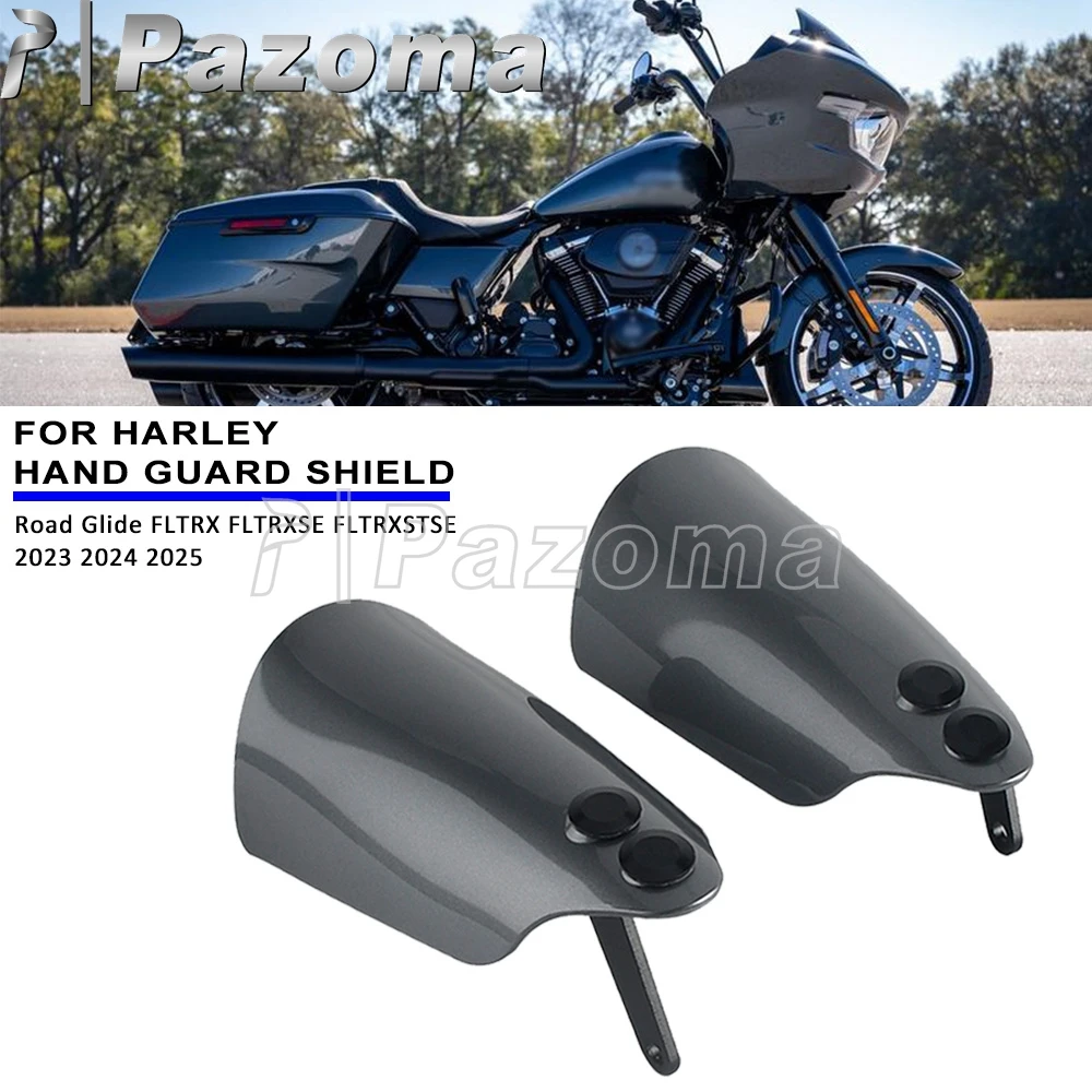 

PAZOMA Hand Guard Shade For Harley Touring Road Glide FLTRX ST CVO FLTRXSTSE 121 FLTRXSE Motorcycle Handlebar Handguards Shield
