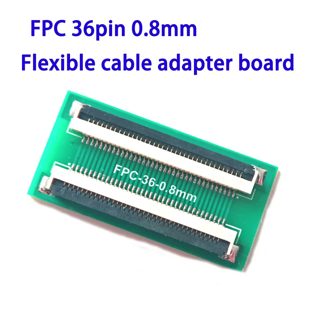 FFC Flexible Ribbon Cable Adapter Board FPC 36P Extension Board Soldering 0.8mm Spacing Flip Bottom Socket