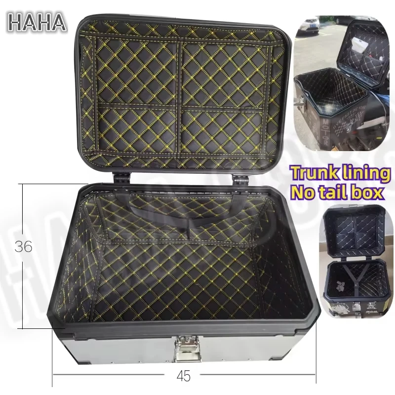 For 28L 36L 40L 43L 55L 65L Aluminum Alloy Trunk Case Liner Luggage Box Inner Container Tail Case PU Leather Lining Bag