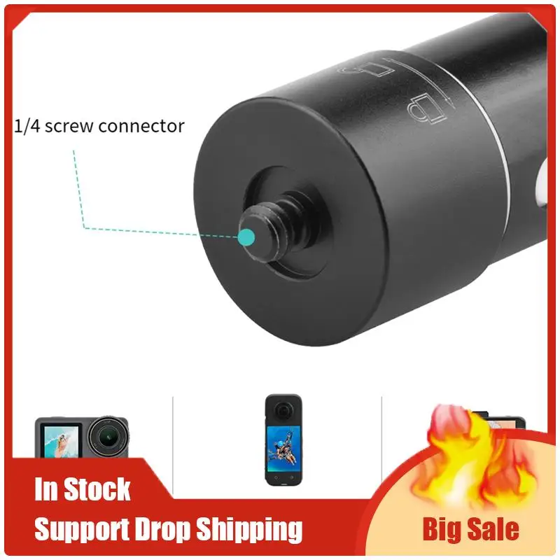 As melhores ofertas tripé dobrável mini tripé portátil monopé selfie vara para osmo ação/gopro insta360 um ação câmera peças acc