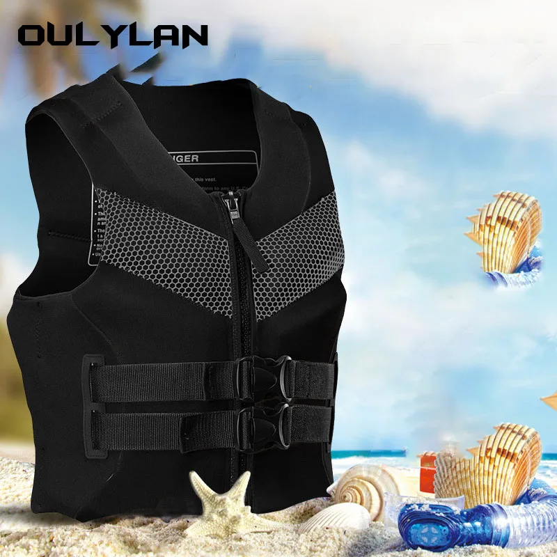 Oulylan Life Vest Adults Surf Life Jacket Jet Ski Motorboats Wakeboard Raft For Boats Fishing Swimming Drifting Water Rescue