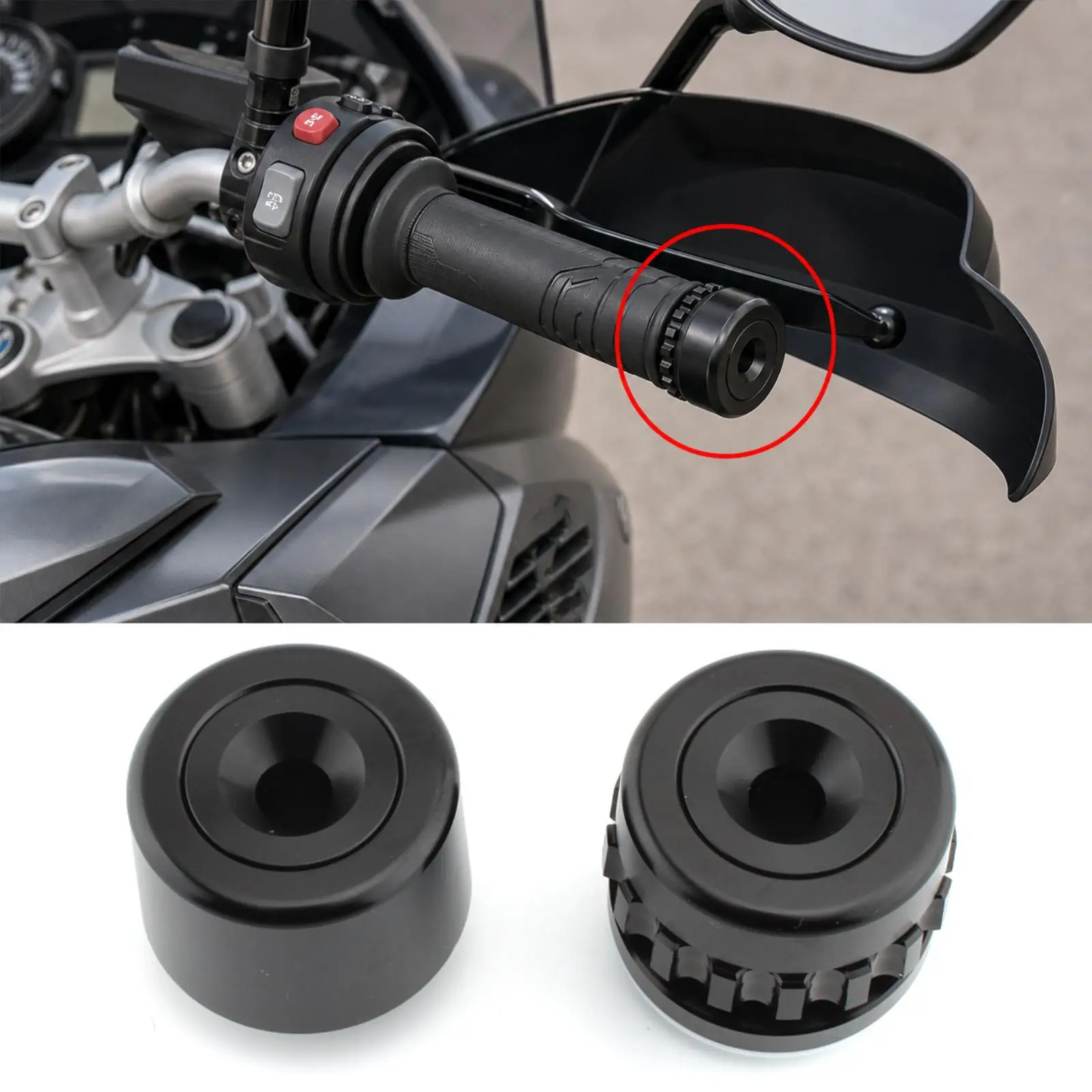 2-ピースバイクハンドルバーエンドプラグオートバイバーエンドプラグ直接交換用-bmw-用