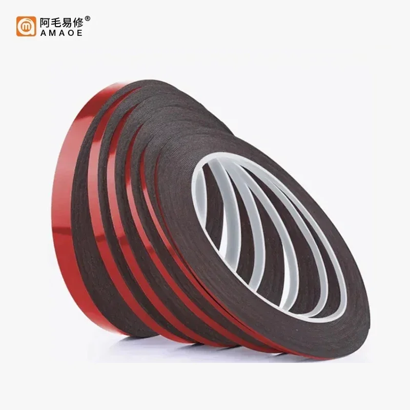 AMAOE 10m Double Sided Adhesive Tape for Sealing the Back Cover of Mobile Phone Screen Tablet Sponge Back Adhesive image 2