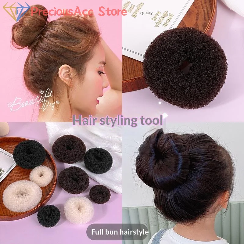 1Pcs Hair Bun Donut Maker Foam Sponge Updo Ring Styling Tool for Women Girls Bridal Dance Daily Hairstyle Accessory