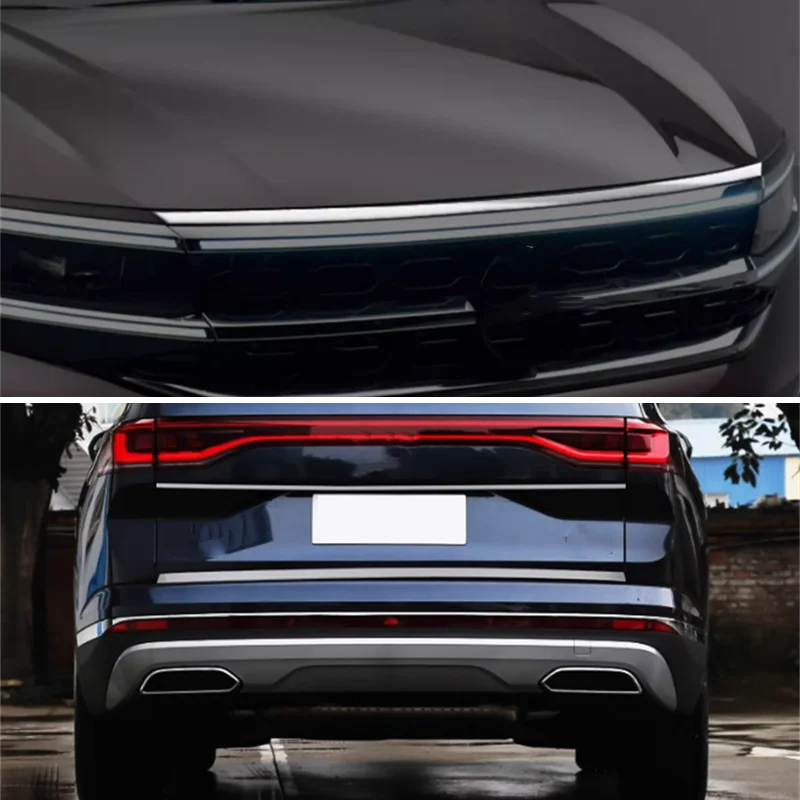 For Volkswagen TALAGON 2021-2025 Car Chrome Decoration Rear Trunk Lid Cover Tailgate Trim Door Handle Molding Boot Garnish Bezel