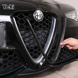 Real Carbon Fiber For Alfa Romeo Giulia Stelvio 2017 2018 2019 2020 Car Front Grill Decoration Frame Car Accessories