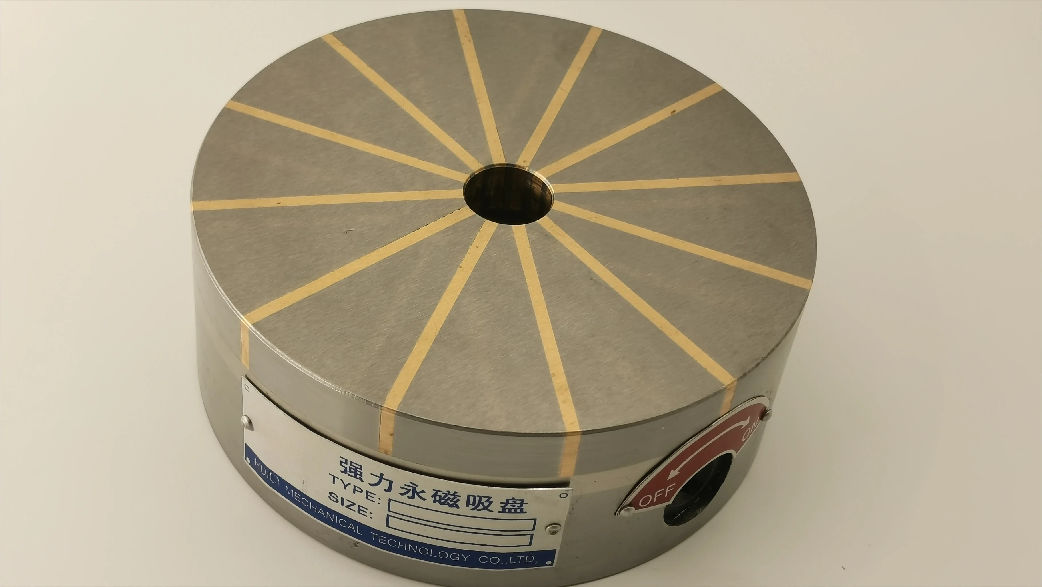 Precision round extremely strong permanent magnet chuck,  special disk for lathe numerical control car