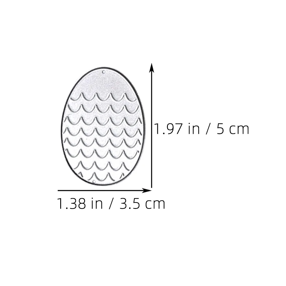 

6 Pcs Carbon Steel DIY Scrapbook Embossing Dies Mold Tool Easter Egg Template Cutting Craft Molds Storage Container Household