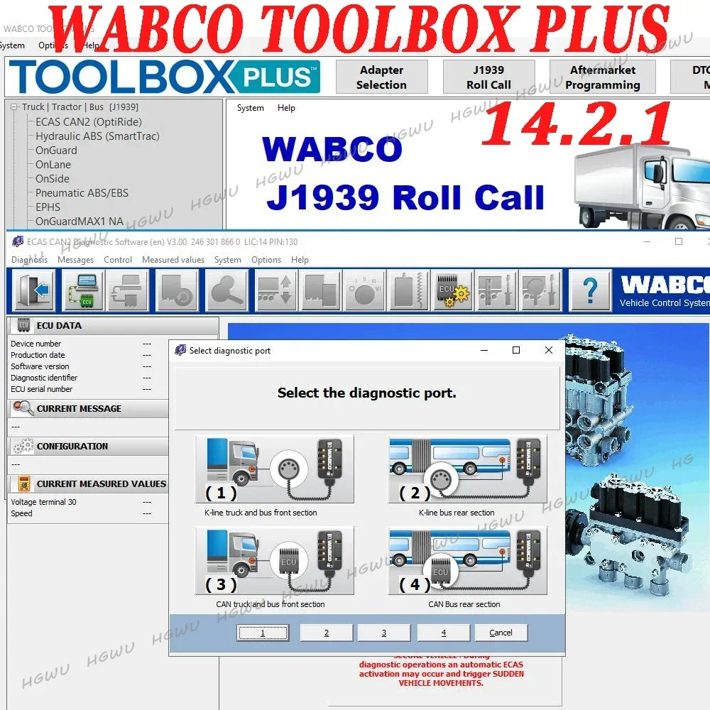 WABCO TOOLBOX PLUS 14.2.1 ECAS V3.00 + Unlimited Activator + Free Install Help Support Multi-language