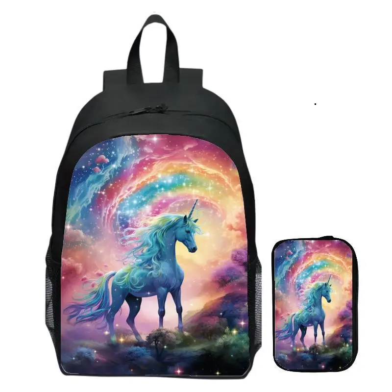حقيبة ظهر يونيكورن الجديدة للأطفال وحقيبة ظهر للشباب والنساء