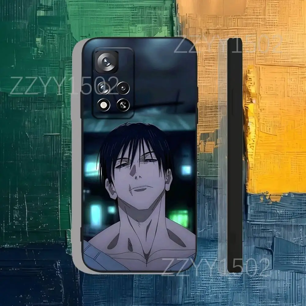 حافظة هاتف Toji Fushiguro Jujutsu Kaisen لهاتف سامسونج S25، S24، Ultra، S20، S30، Plus، S22، S23، Ultra، Plus، 5G سيليكون أسود ناعم