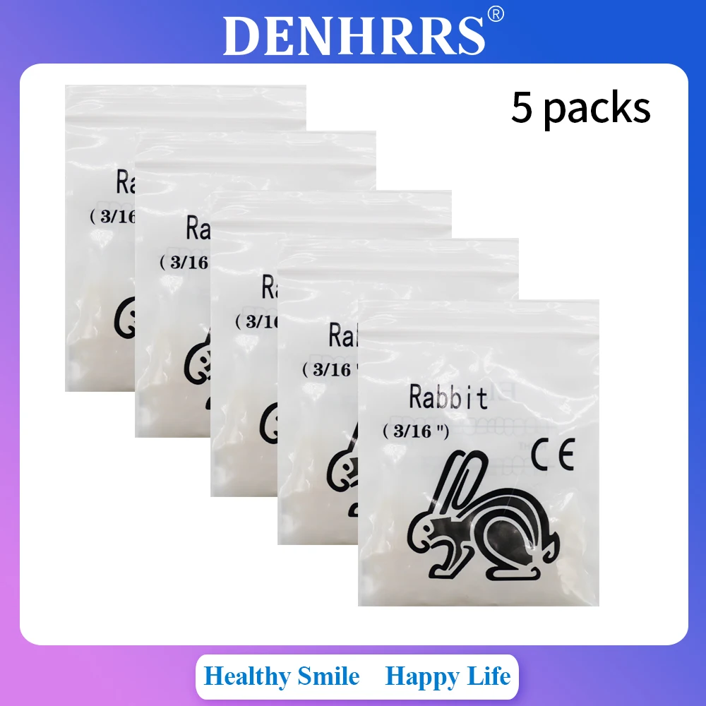 

5Packs 500Pcs Dental Orthodontic Elastic Rubber Bands for Teeth Braces 1/4 3/16 2.5OZ 3.5OZ 4.5OZ 6.5OZ