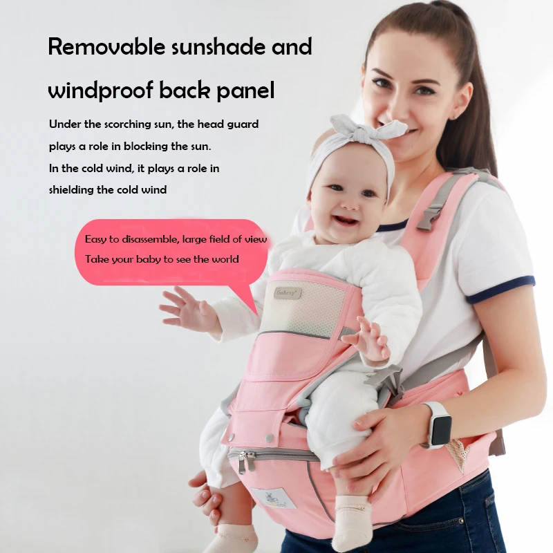 Ergonomic New Born Baby Carrier Infant Kids Backpack Hipseat Sling Front Facing Kangaroo Wrap for Baby Travel 0-36 Months