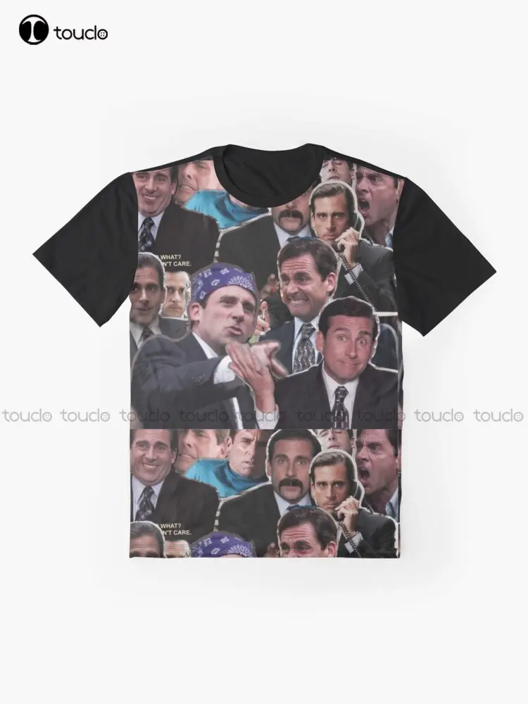 The Office Michael Scott - Steve Carell Graphic T-Shirt Custom Aldult Teen Unisex Digital Printing Tee Shirts Custom Gift