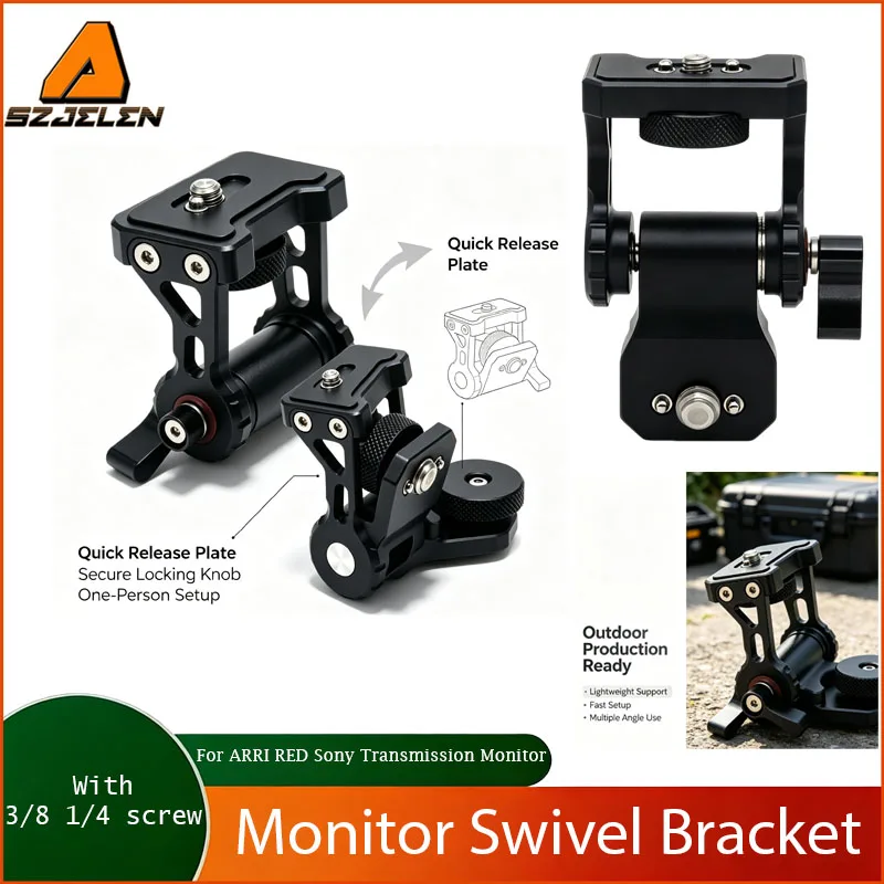 3/8 1/4 screw Monitor Swivel Bracket for ARRI RED Sony transmission monitor