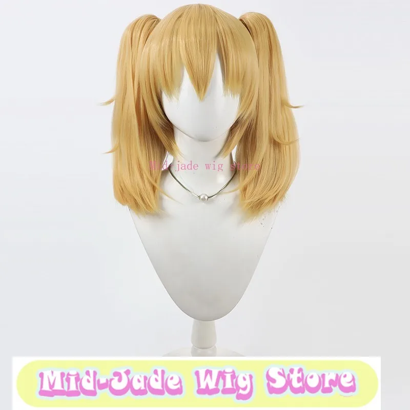 

Парик WigGrok Ani AI Girlfriend для косплея — с имитацией кожи головы, съемный, золотистый, для аниме, термостойкий синтетический волоконный материал