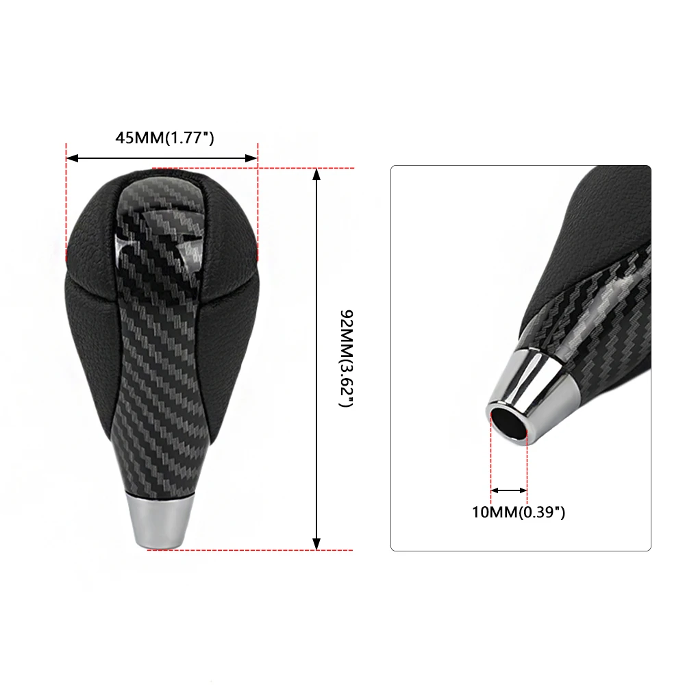 Carbon Fiber Gear Stick Head Shifter Lever Handball Plating Walnut Gear Shift Knob For Toyota For Lexus IS RX3 ES GS LS SFN147