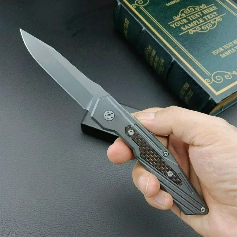 

New boker Platinum gray titanium Folding Knife 8Cr13Mov Blade selbstverteidigung tactical pocket knife edc multitool keychain