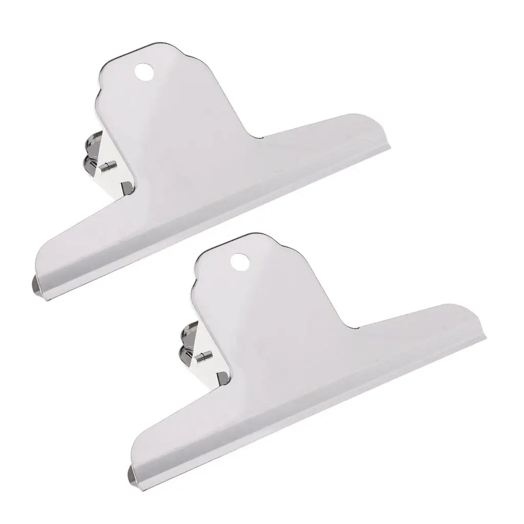 Extra Large Clips, 2 Pack 4 - 6 Inch Stainless Steel Jumbo Giant Binder