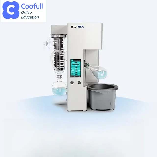 COOFULL SCITEK Rotary Evaporator LCD Touchscreen Intelligent Energy-saving Control System Dual Stainless Steel Spring Seal