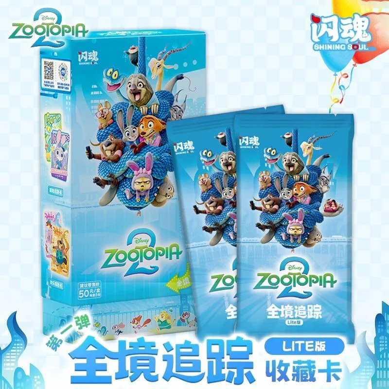 

Original Disney Zootopia 2 Series Whole Territory Tracking Lite Version Collection Card Vol.1 Blind Box Animation Peripherals