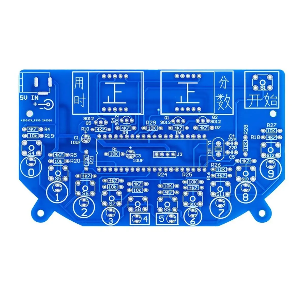DIY Electronic Game Kits Whack-A-Mole Game Rapid Response Tester for Beginners and Hobbyists