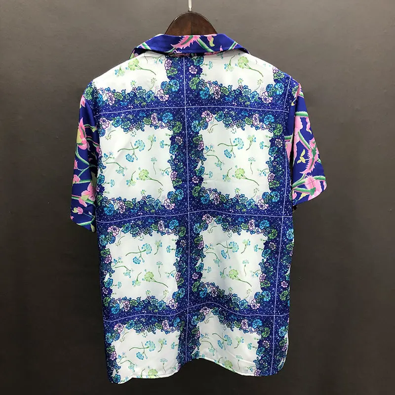 Summer Printed Shirt Short Sleeve Shirt Holiday Casual Dress Blouse Brand Clothes Hawaiian Shirt Chemise Homme Loose