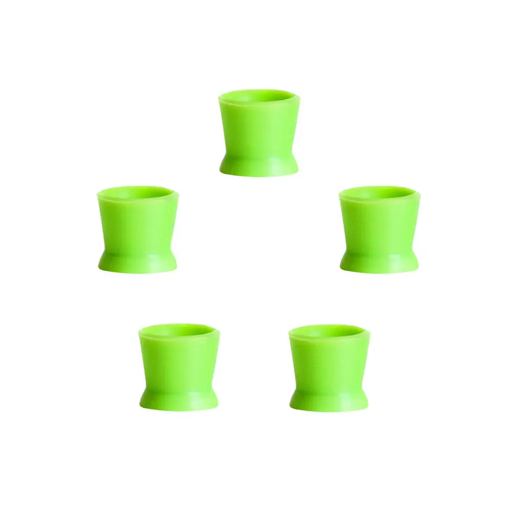 

300 шт. одноразовых цветных силиконовых стаканов для тату-мастеров, пищевой силикон, термостойкость до 400°C, с нескользящим основанием, отдельно стоящие
