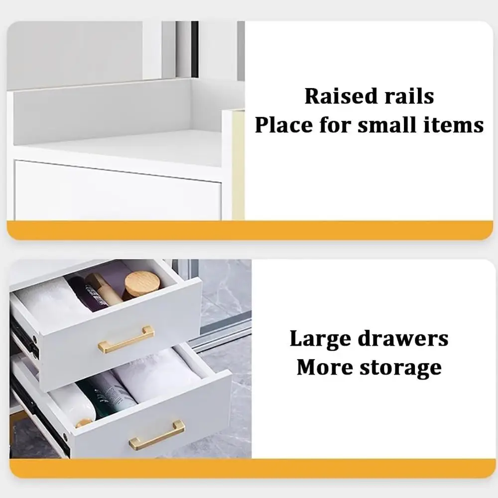 Troli Salon Rambut Profesional dengan Penyimpanan, Laci, dan Tempat Pengering Rambut