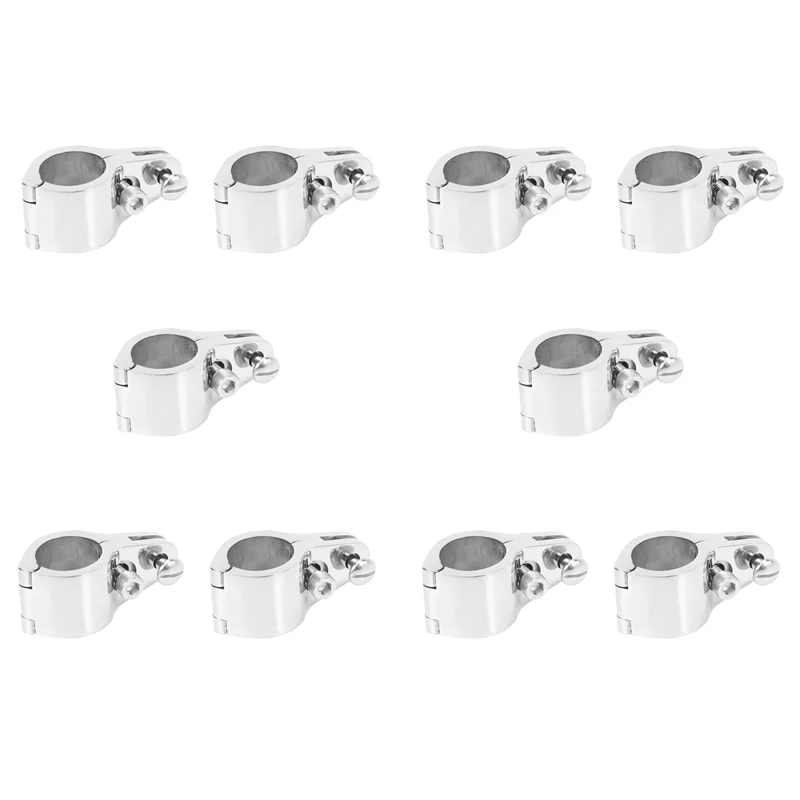 

Ac29-10X 25Mm Fitting Boat Bimini Top Hinged Jaw Slide Marine Hardware 316 Stainless Steel With 2 Screws Easy Install