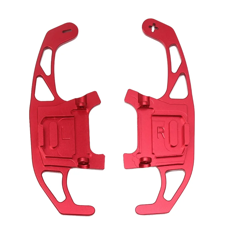 1 Pair Car Steering Wheel Shift Paddle DSG Gear Shifter Paddle Extension for GOLF MK7 GTI R GTD GTE 7 2014-2019 Red