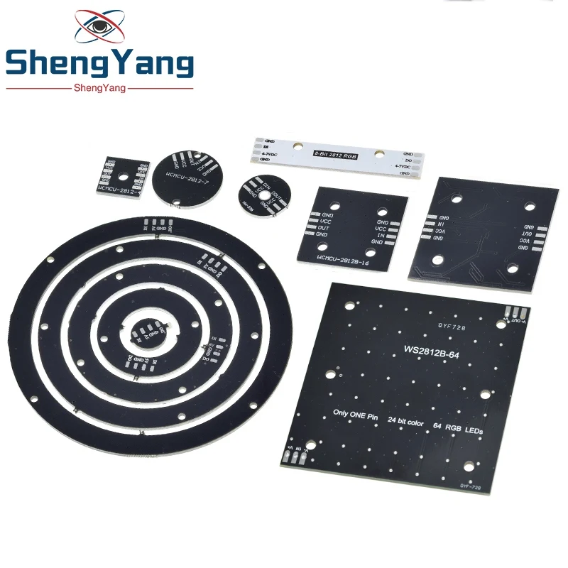 4 8 12 16 channel WS2812 WS2812B WS 2811 5050 RGB LED Lamp Panel Module 5V 1Bit 4Bit 8Bit 12Bit 16Bit 24Bit Rainbow LED Precise image 6