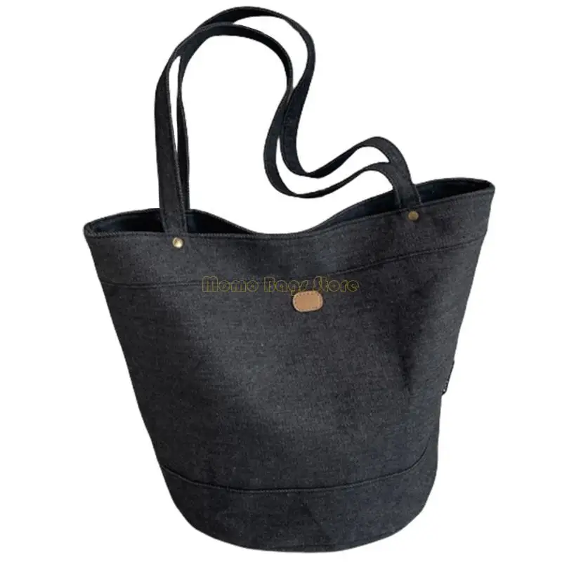 

X90d Женщины эстетическая сумка подмышки джинсовая сумка с большой емкостью сумку для плеча