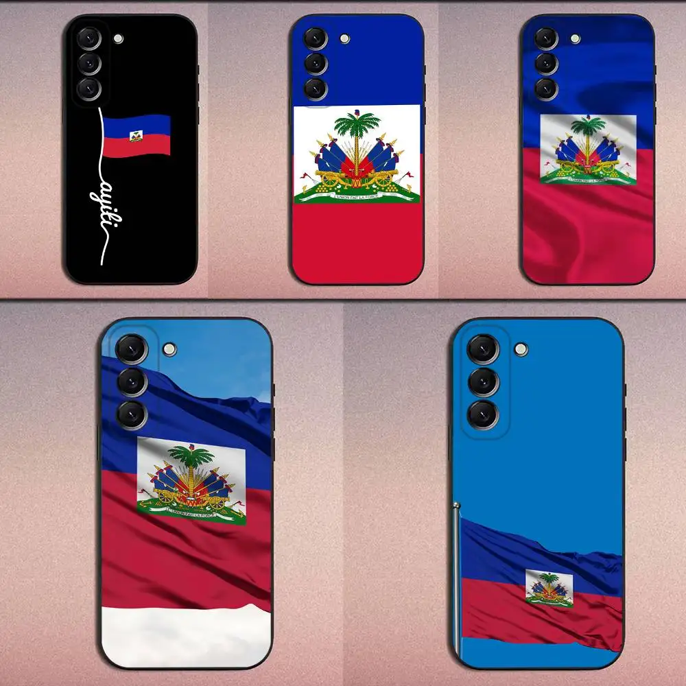 

Vintage Haiti Haitian Flag Phone Case For Samsung Galaxy A20,A21s,A22,A31,A32,A52,A53,A72,73,A80 Soft Black Cover