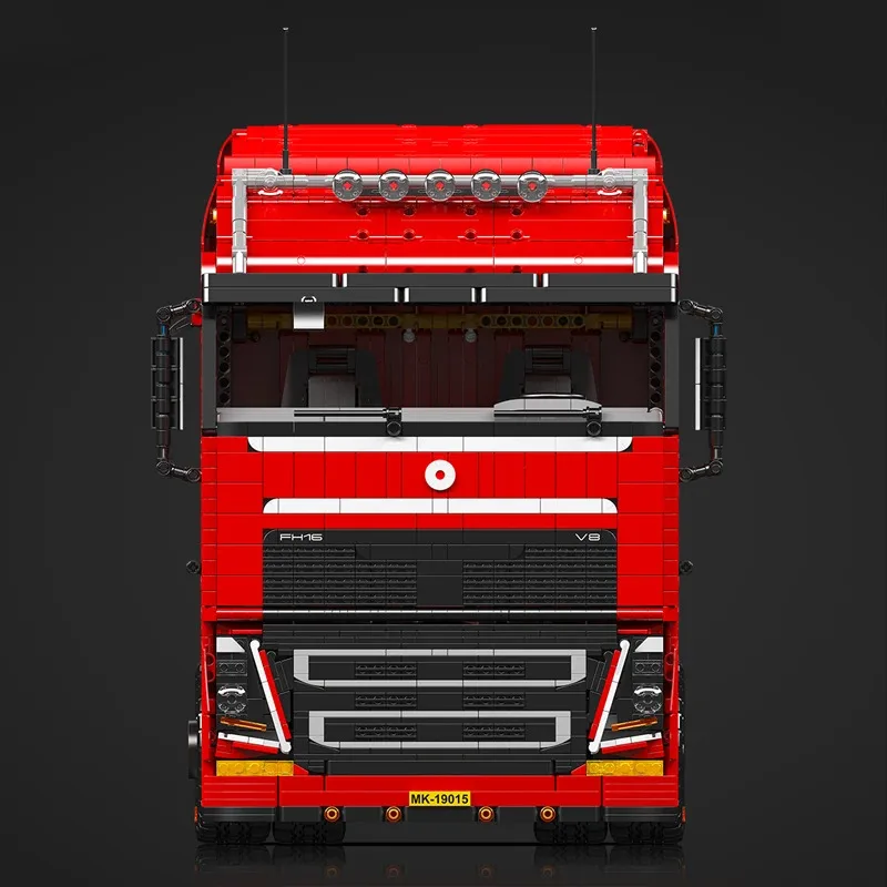 Mold King 19015 Technische Vrachtwagen Speelgoed De Afstandsbediening FH16 Pneumatische Tractor Bouwsteen Assemblage Auto Baksteen Set Kids Gift