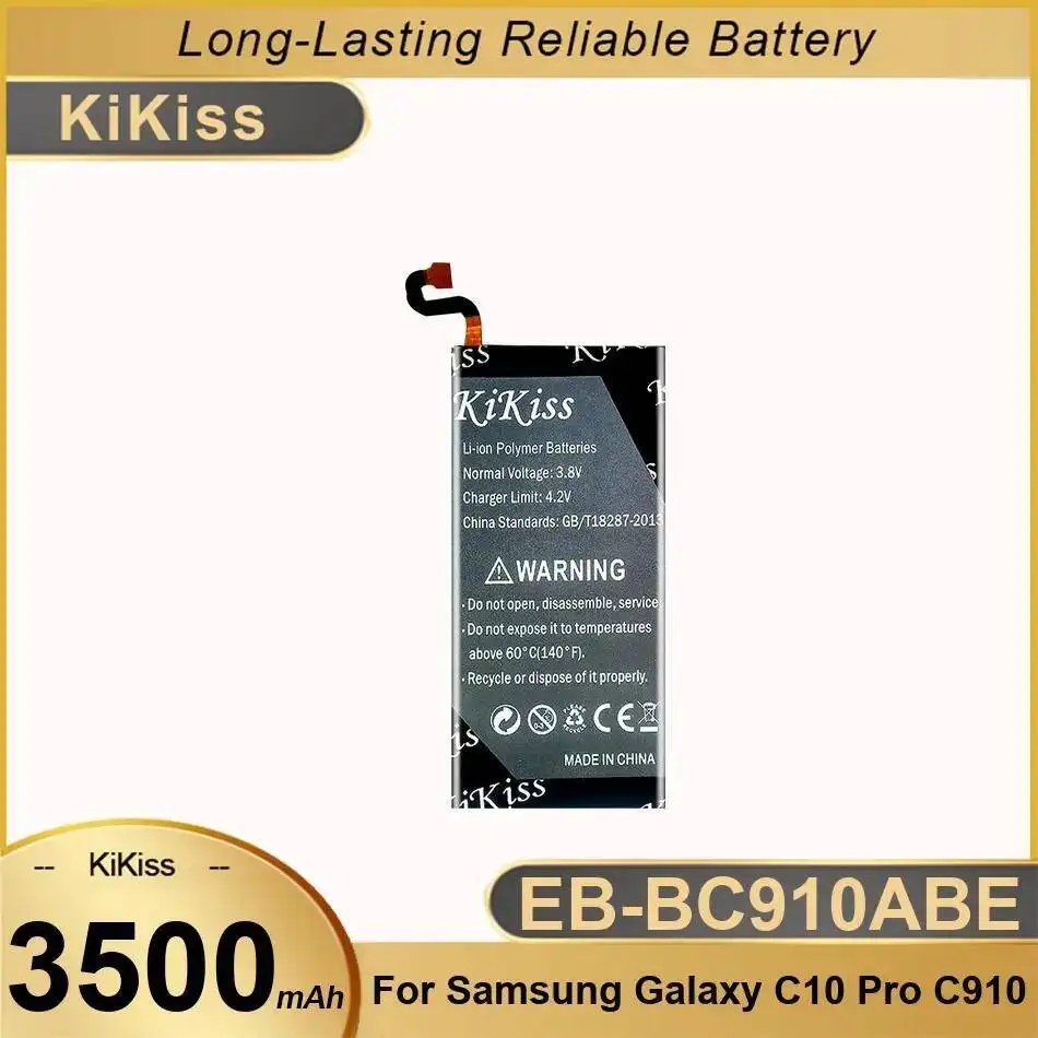 

Высокопроизводительный аккумулятор для мобильного телефона Samsung Galaxy C10 Pro C910 EB-BC910ABE 3500 мАч
