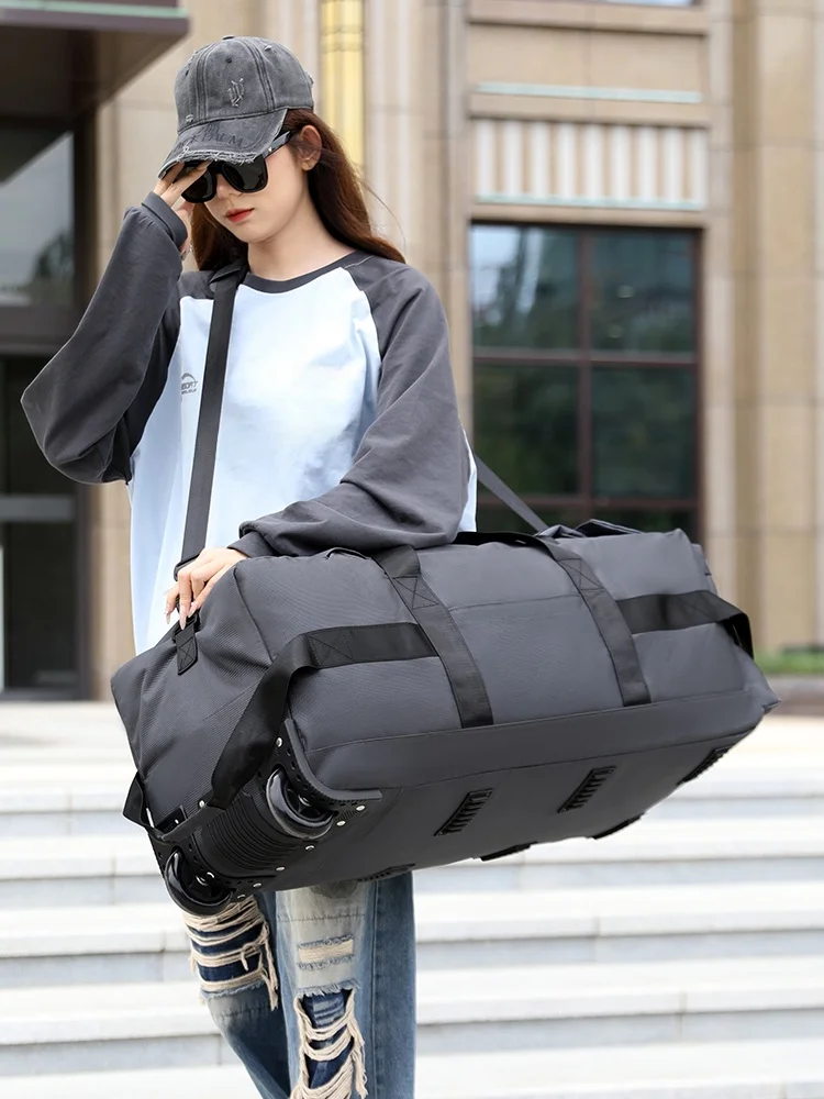 

2025 New Large Capaci Travel Bag Handbag ex Lightweight Che-In Moving Bag Faionable Printed Youth Ox Fabric Bag