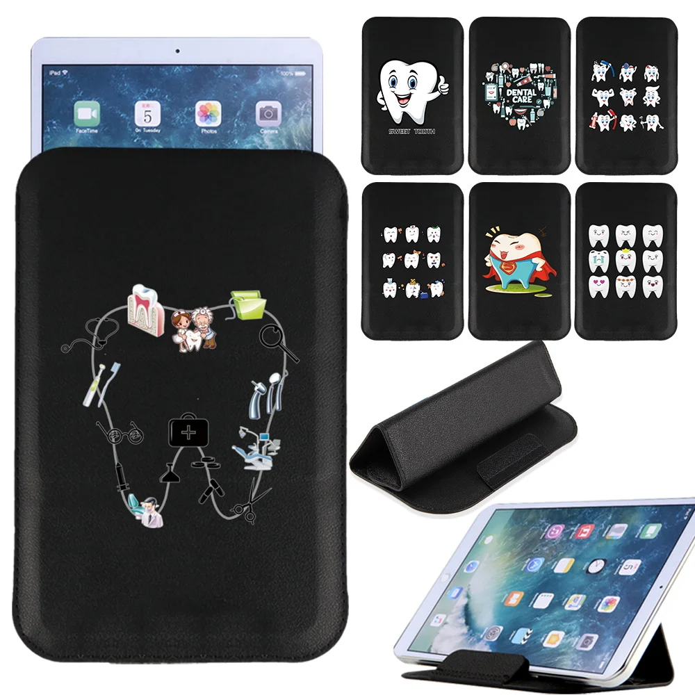 Tablet Bag for Apple IPad Air 1/2/3/4/5/Pro 11/10.5/9.7/IPad 5/6/7/8/9th/IPad 2/3/4/Mini 1/2/3/4/5/6 Teeth Pattern Magnet Pack