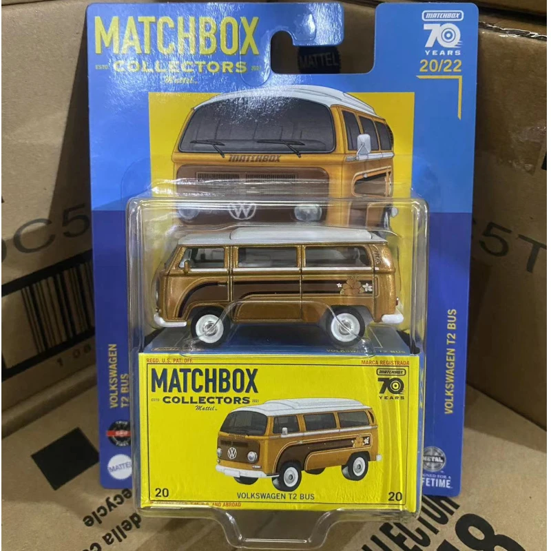 Hot2026 Genuine Matchbox Collectors 70th Anniversary Limited Edition T2 Bus Alloy Diecast Model Car For Collectors Birthday Gift