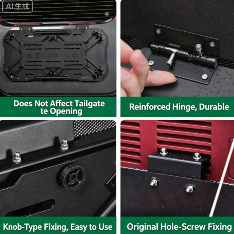 Car Tailgate Storage Shelf Foldable Table Travel Extension Desk Modification Accessories For GWM Tank 700 Hi4-T/Hi4-Z 2024-2026