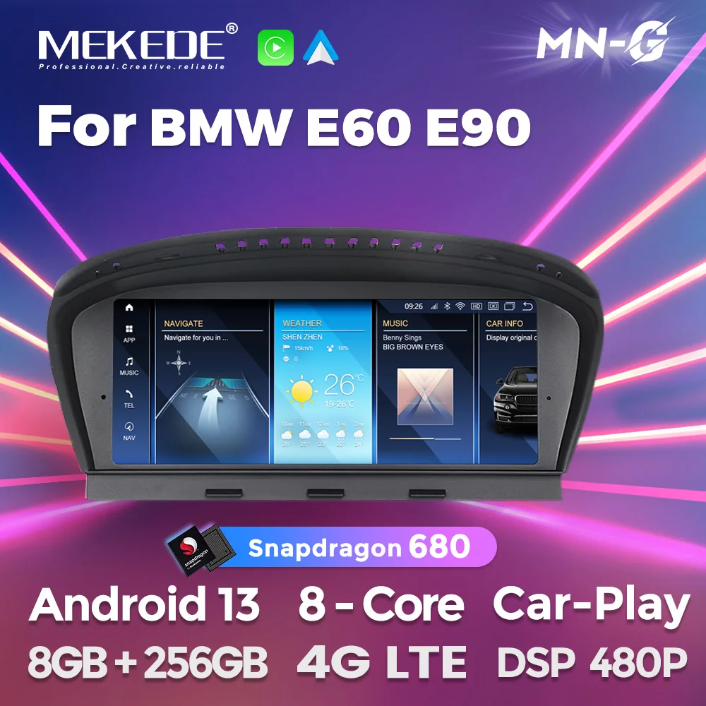 MEKEDE Qualcomm Snapdragon 680 Android 13 8+256G Car Multimedia Player for BMW 5 Series E60 E61 E62 E63 3 Series E90 E91 CCC/CIC – A Comprehensive Review