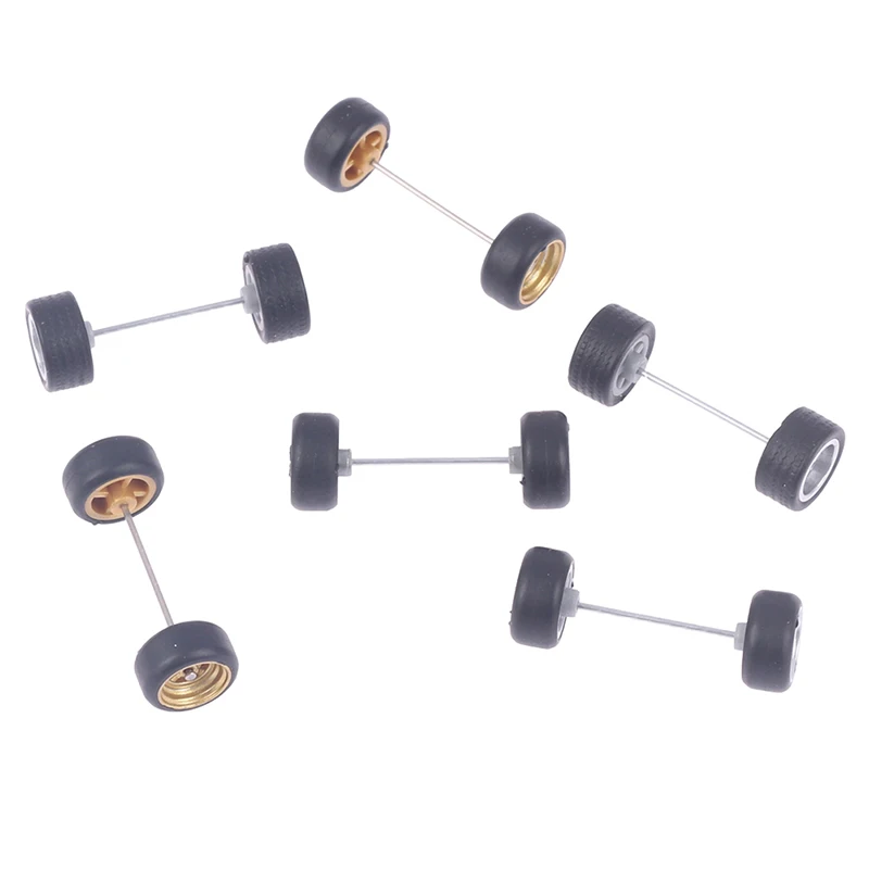 1/64 Wheels For Hotwheels with Rubber Tire Model Model Car Modified Parts Toys Power RefitCar model Hot sale