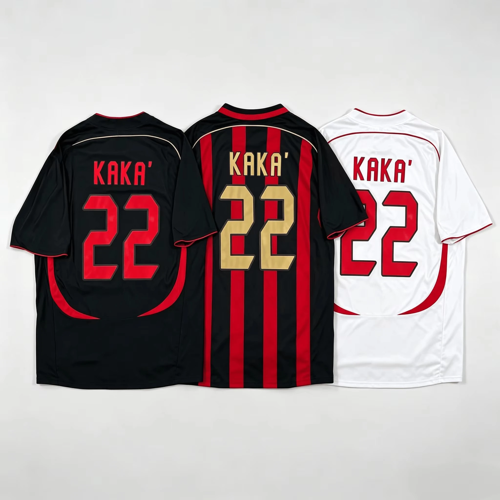 2026 KAKA 22 Retro Football Soccer Jersey for Men Women Summer Short Sleeve Sport Tee Y2K Loose Streetwear Collection Tops