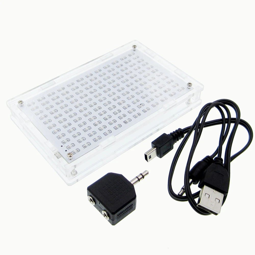 

LED Music spectrum display Bluetooth receiving function production making kit led Flashing lights A finished product with case