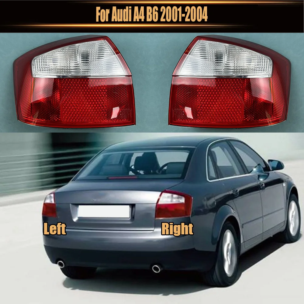 For Audi A4 B6 2001-2004 Taillight Semi Assembly Car Left Right Rear Tail Light Lampshade Taillight housing