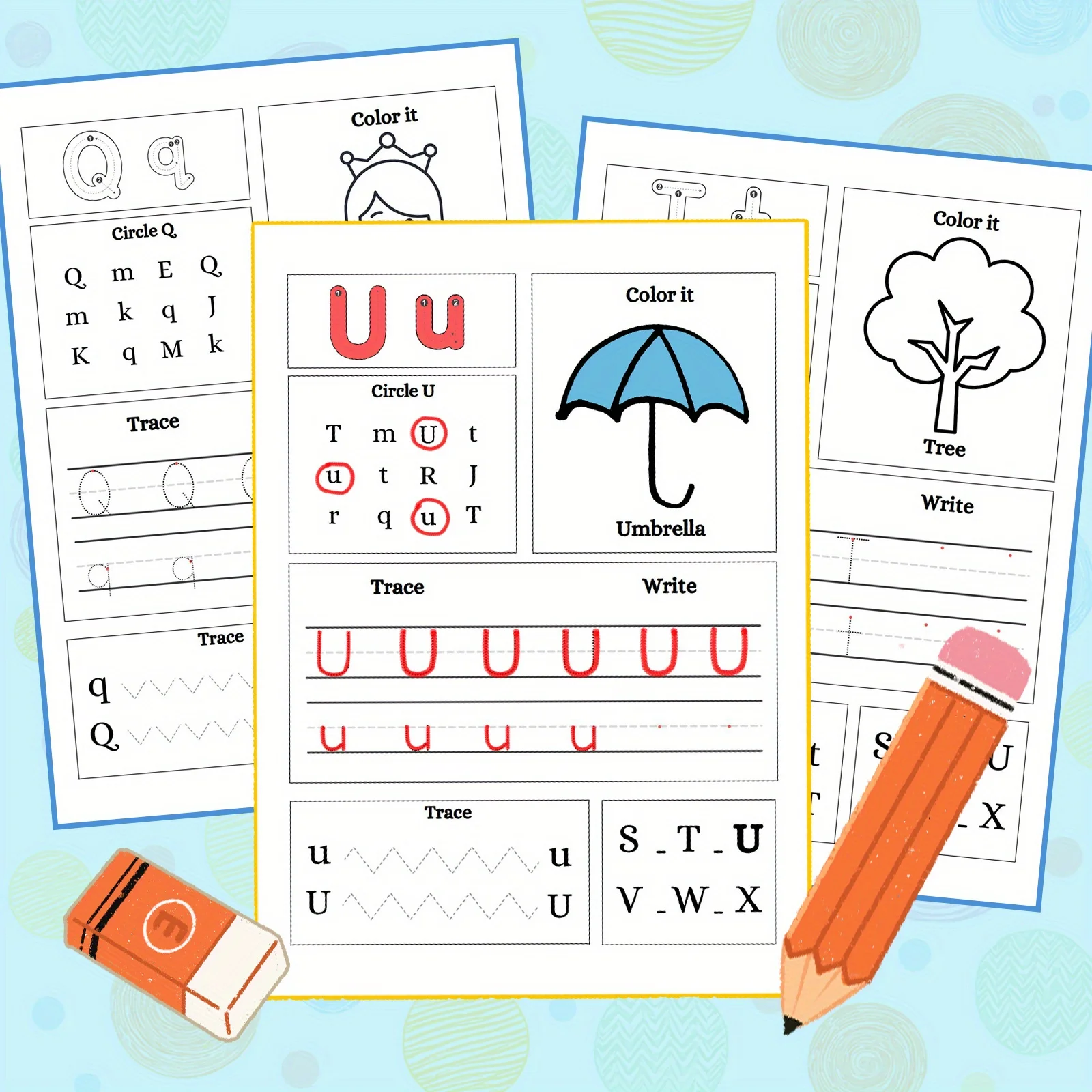 Alphabet Activity Workbook for Kids, Learn the Letter S and More with Fun Tracing, Coloring, and Letter Recognition Games