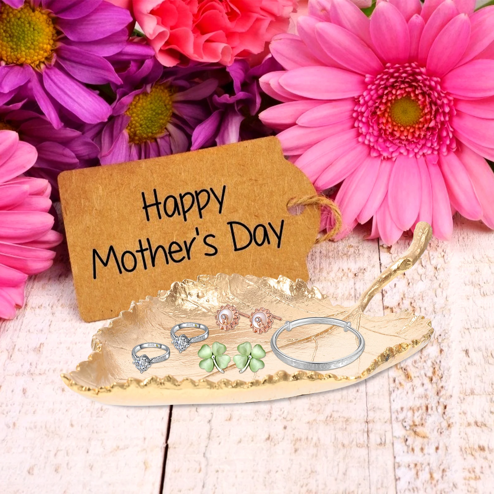 

Leaf Jewelry Plate Tray Trinket Dish Bracelet Decorative Storage for Display Zinc Alloy Miss Trays Holder