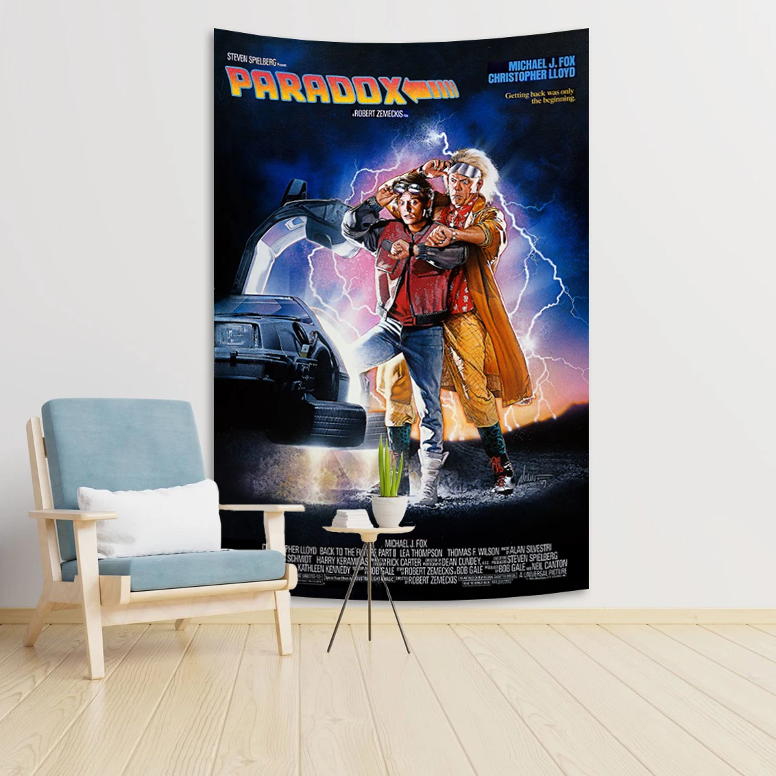 Фильм «Назад в будущее», трилогия, плакаты, гобелен, декор для гостиной, фон, ткань, настенное искусство, домашний декор в общежитии, эстетический