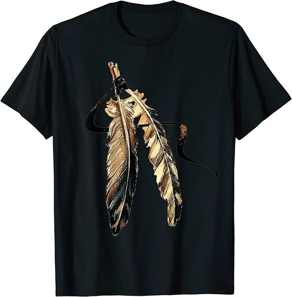 Southwest Native American Indian Tribal Art Colorful Feather unisex T-Shirt